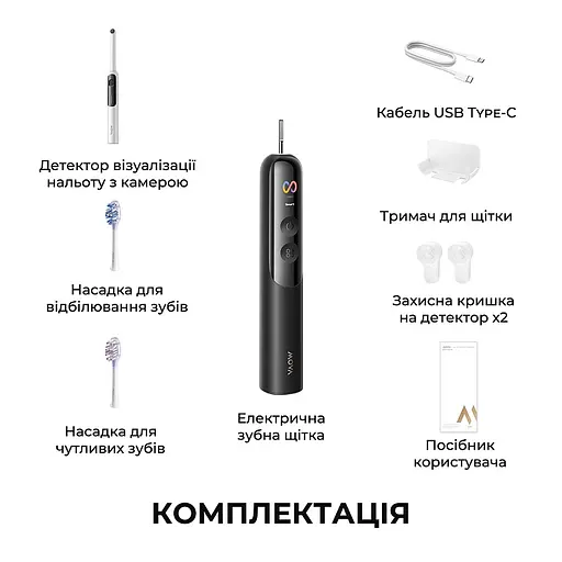 Електрична зубна щітка Mova Fresh 20 Sensus-Black - фото 2