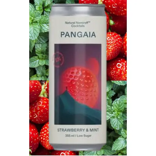 Напиток слабоалкогольный Nemiroff Pangaia Strawberry Mint 5% 0.33 л ж/б - фото 2