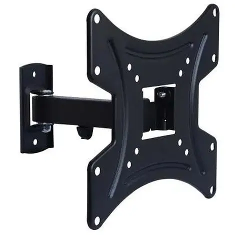 Настенный крепеж LCD/Plasma TV 15-42" Walfix R-333B цвет черный, до 25 кг, VESA: 200x200 мм, наклон: -15º ~ +5º, поворот: до 180 - фото 1