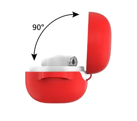 Чохол-накладка DK Silicone Candy Friendly з карабіном для Honor FlyPods 3 (011399) (red) - фото 5