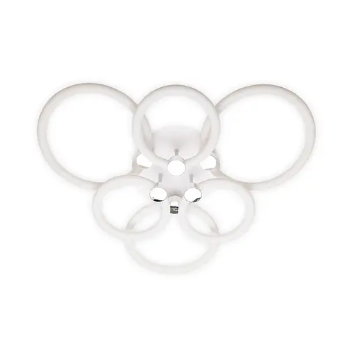 Світлодіодна накладна люстра Ardero AL6136ARD FELICITY 115Вт білий срібло - фото 2