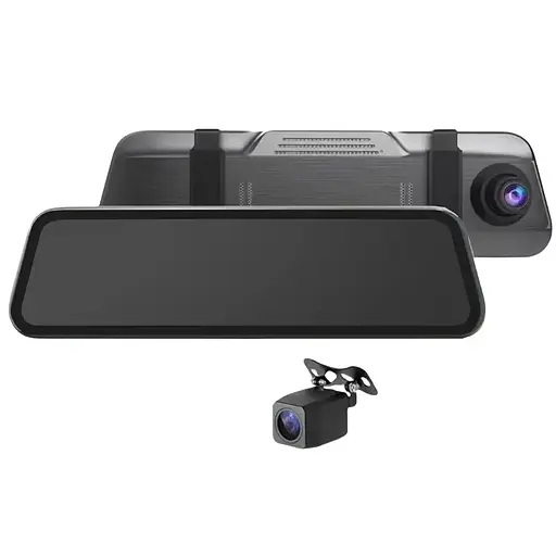 Зеркало с видеорегистратором L1056 2 камеры 10'' touch AHD