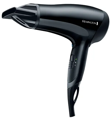Фен Remington D3010, Black, 2000W, 3 режими, 2 швидкості, подача холодного повітря