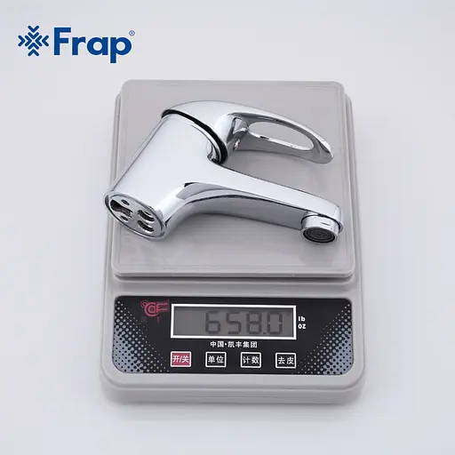 Смеситель для умывальника шпилька Ø40 Frap 1/10 F1003 Хром - фото 7