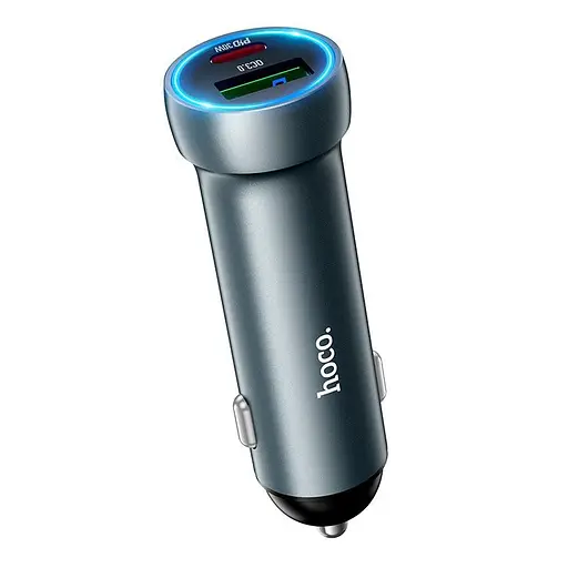 Адаптер автомобильный Hoco Prosperous dual port Car charger Z54A 1USB/1Type-C, PD/QC, 48W/3A| - фото 2