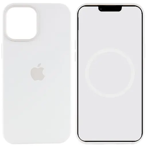 Чохол Epik Silicone case AAA with Magsafe and Animation для Apple iPhone 12 Pro/12, 6.1 Білий/White