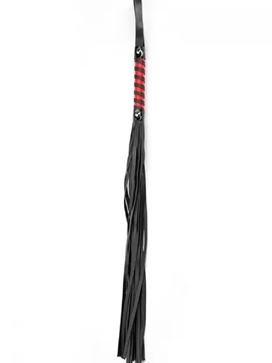 Флоггер Argus Fetish Black Red Long черный-красный - фото 2