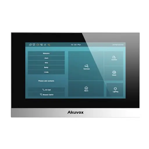 Видеодомофон 7” WiFi Akuvox C315W Silver SIP Android (87-00011)