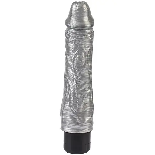 Вібратор DarkMuscle Chubby Beau 21.5 см (сріблястий)