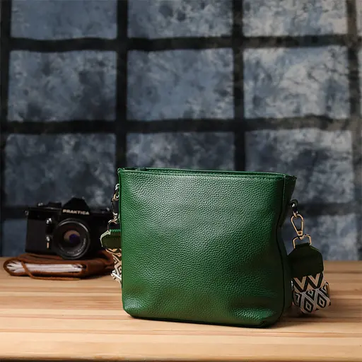 Женская кожаная сумка Vintage на каждый день 22х17.5х7.5 см sum0027581 - фото 10