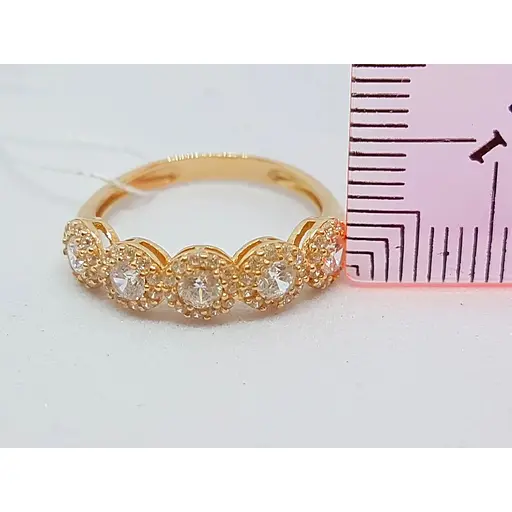 Золотое кольцо Империя золота с фианитами. КВ818(В)И 16,5 - фото 4