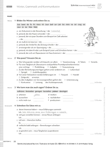 Schritte international Neu 5+6. Testtrainer + CD - фото 2