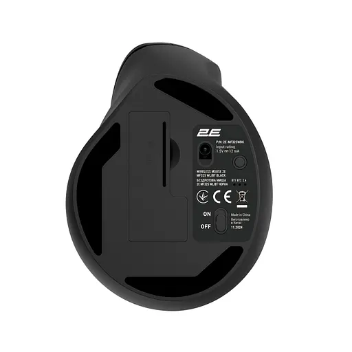 Мышь 2E MF325 Silent Wireless/Bluetooth Black (2E-MF325WBK) - фото 2