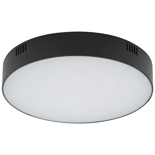 Світильник стельовий Nowodvorski 10408 LID ROUND LED 1x35W 3000K 2700Lm IP20 чорний - фото 1