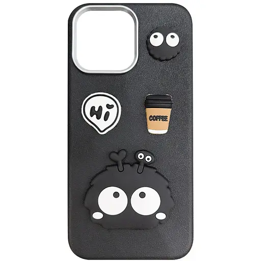 Чехол Epik TPU Leather Toys для Apple iPhone 15 Pro 6.1 Monster/Black