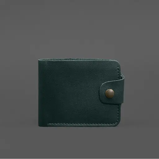 Кожаный портмоне 9.1 Зеленый - фото 8