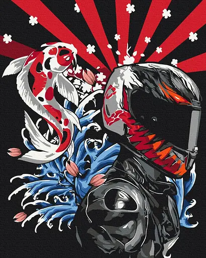 Картина по номерам на подрамнике Brushme Стихия скорости