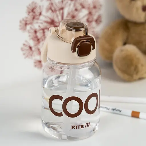 Пляшечка для води Kite Cool 700 мл біло-коричнева (K25-1217-1) - фото 5