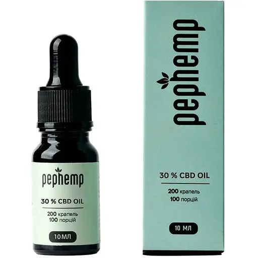 Диетическая добавка Pephemp Масло 30% СBD Isolate с нейтральным вкусом 10 мл