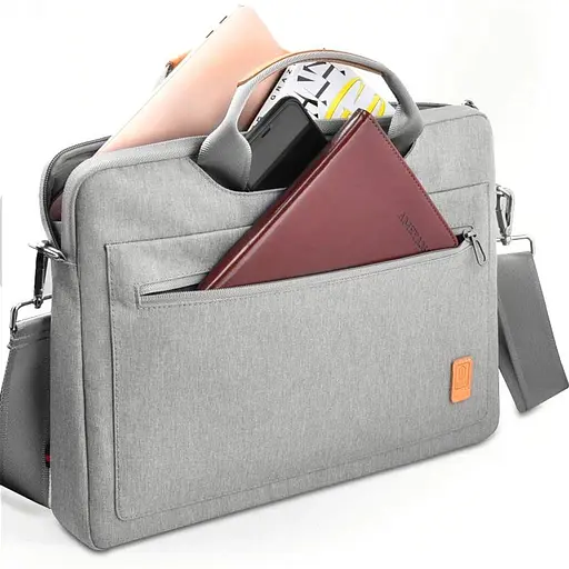 Сумка для ноутбуку WIWU Pioneer Shoulder Series for MacBook Pro 14" Сірий - фото 2