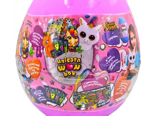 Детский игровой набор для творчества Danko Toys Яйцо Единорога, Unicorn WOW Box (укр.) - фото 3