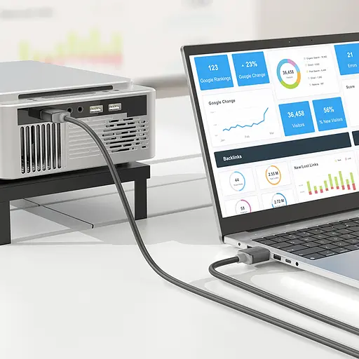 Кабель HOCO US08 HDTV 2.0 male-to-male 4K HD data cable(L=2M) Black - фото 6