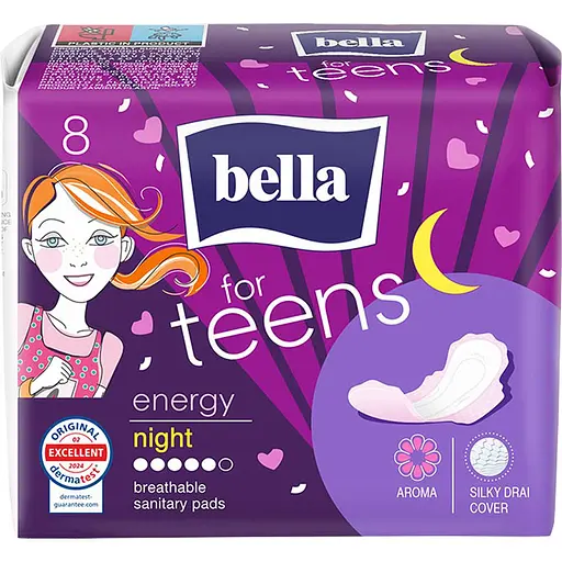 Гигиеническая прокладка Bella for Teens Energy night 8 шт.