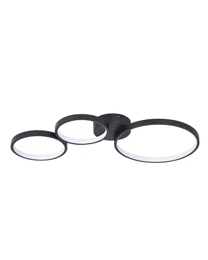 Люстра Goldlux 331014 Flamenco LED 1x33W 4000K 5200Lm IP20 чорна - фото 1