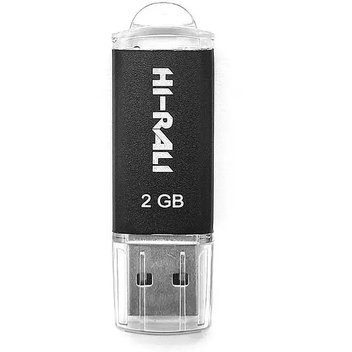 Флеш накопитель USB 2Gb Hi-Rali Rocket черный USB 2.0 (HI-2GBRKTBK) - фото 1