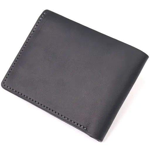 Чоловічий шкіряний гаманець Grande Pelle 11.5х9х1 см acs0024005 - фото 2