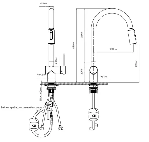 Смеситель для кухни Qtap Rozcesti QTROZ366CRM45938 - фото 8