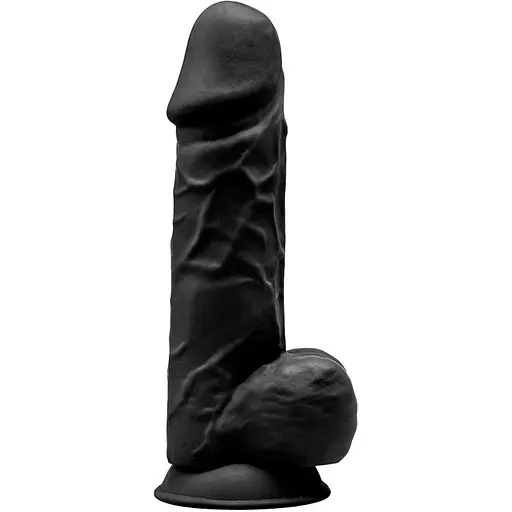 Фалоімітатор Silexd Premium Silicone Dildo Model 4 Size 8.5 21.5 см чорний