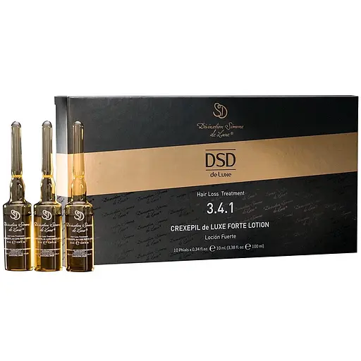 Уценка. Ампулы для волос DSD de Luxe Crexepil Forte 3.4.1 против выпадения, 100 мл (10 шт. по 10 мл)
