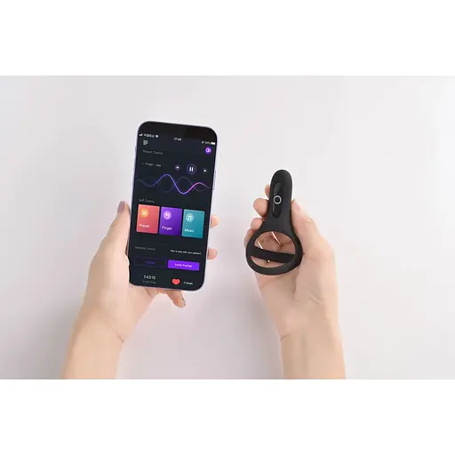 Двойное эрекционное кольцо Fun Town Rise Black - фото 9