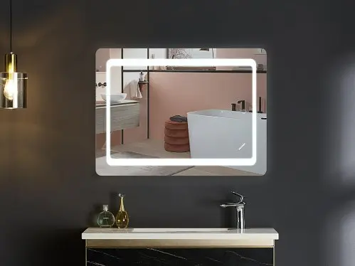 Дзеркало Mixxus TWEE MR09-80x60-REVERSE з LED Touch, Anti-fog, димером, регулюванням яскравості (MI6660) - фото 3