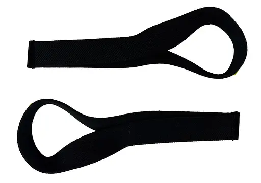 Лямки атлетические EasyFit Delta Long для становой тяги черные (EF-0050) - фото 2