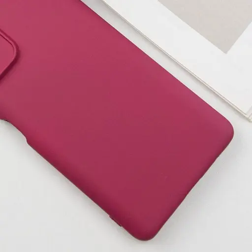 Чехол TPU Getman Liquid Silk Full Camera для Xiaomi Redmi 10 Бордовый/Marsala - фото 3