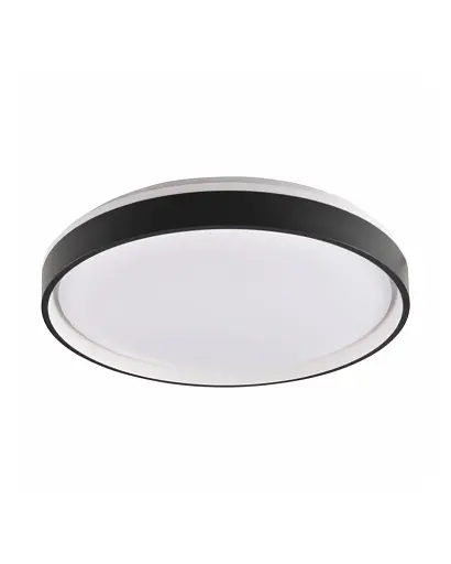 Люстра із пультом світлодіодна, стельовий світильник Goldlux 326669 Jadwiga 40 Led 1x48W 3000K-6000K 5300Lm IP44 Bk - фото 1