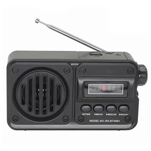 Ретрорадиоприемник с фонарем Golon RX-BT499VS Черный - фото 1