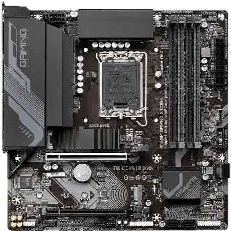 Материнская плата Gigabyte LGA1700, B760 Gaming X DDR4, B760, 4xDDR4, Int.Video (CPU), 4xSATA3, 2xM.2, 1xPCI-E 16x 4.0, 1xPCI-E 16x 3 6xUSB3.2/9xUSB2.0, HDMI/DP, MicroATX