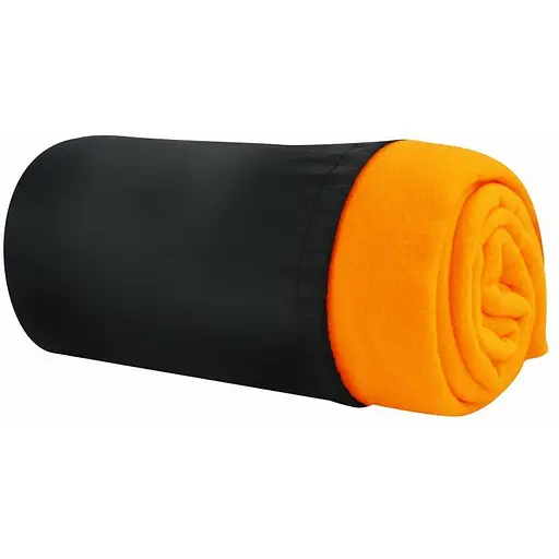 Плед Bergamo Warm флисовый с чехлом 180х150 см оранжевый (202311pl-06) - фото 1