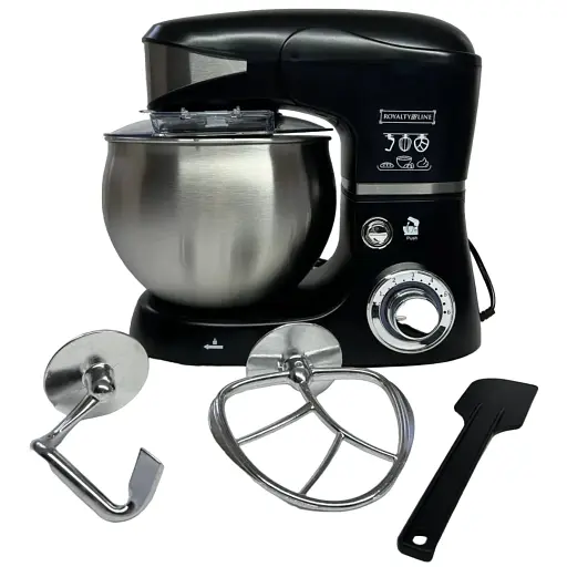 Тестомес-миксер планетарный на 6 л 1600Вт. Royalty Line RL - РКМ-1600Вт Black