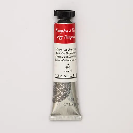 Фарба темперна Sennelier 21 мл, професійна, S5, Кадмій червоний глибокий (Cadmium Red Deep)