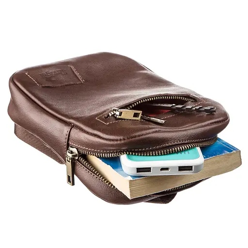 Сумка кожаная мужская SHVIGEL 19,5х14,5х4 см sum0012786 - фото 3