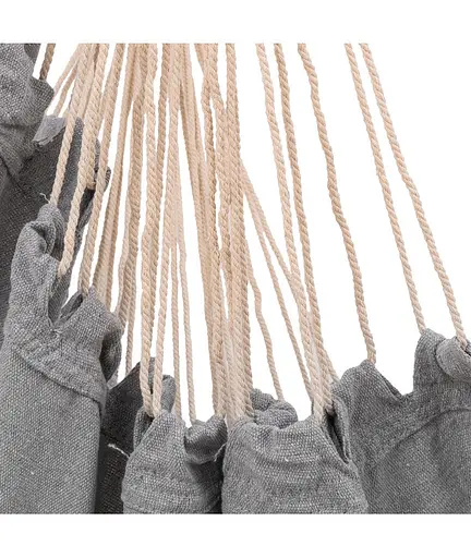 Підвісне крісло гамак бразильський стілець Heckermann + 2 подушки Gray - фото 9