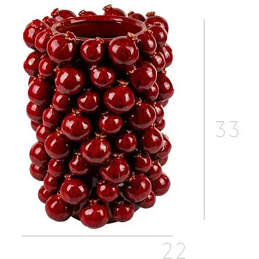 Ваза Lefard Гранаты коричневые 22х22х33 см (626-007) - фото 2