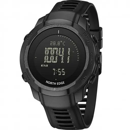 Часы мужские наручные North Edge Vertico с компасом (Черные) - фото 2