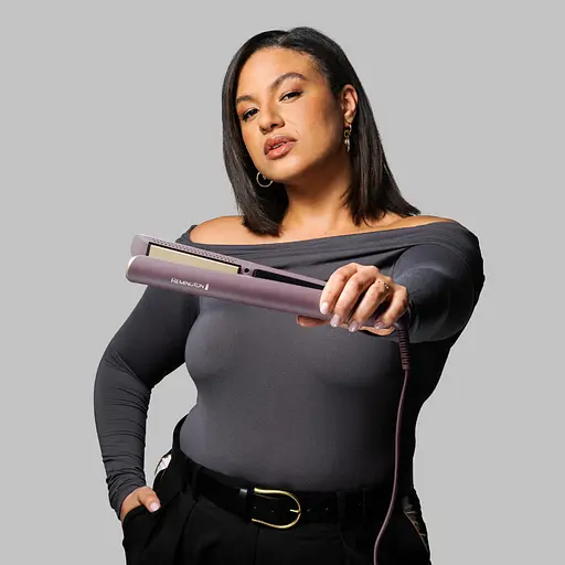 Випрямляч Remington AIRvive, 61 Вт, температурних режимів 5, 150-230С, дисплей, кераміка, фіолетово-злотий - фото 3