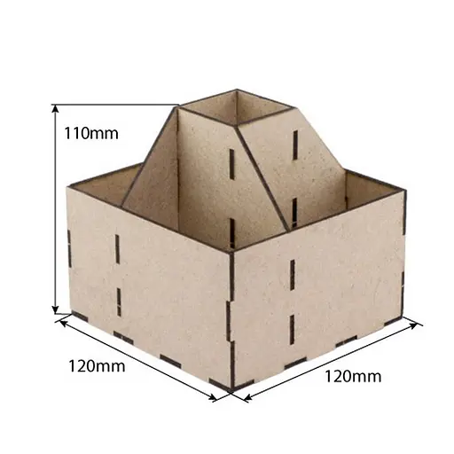 Заготовка для декорирования "Органайзер для художественных и письменных принадлежностей" Fabrika Decoru FDPO-033 - фото 3