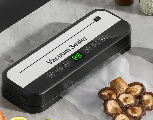 Електричний вакууматор FG-0018 для зберігання продуктів с подвійною функцією вакуумування та запаювання Чорний - фото 6